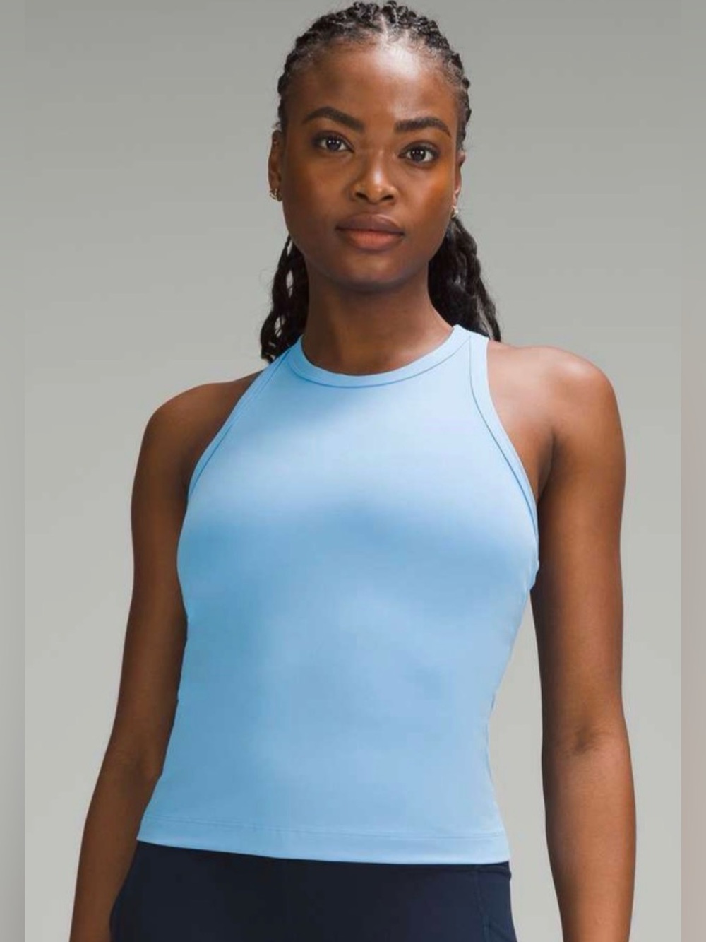 Lululemon Align Waist-Length Racerback Tank Top Aero Blue 8